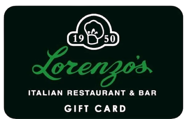 Lorenzo’s Italian Restaurant & Bar gift card
