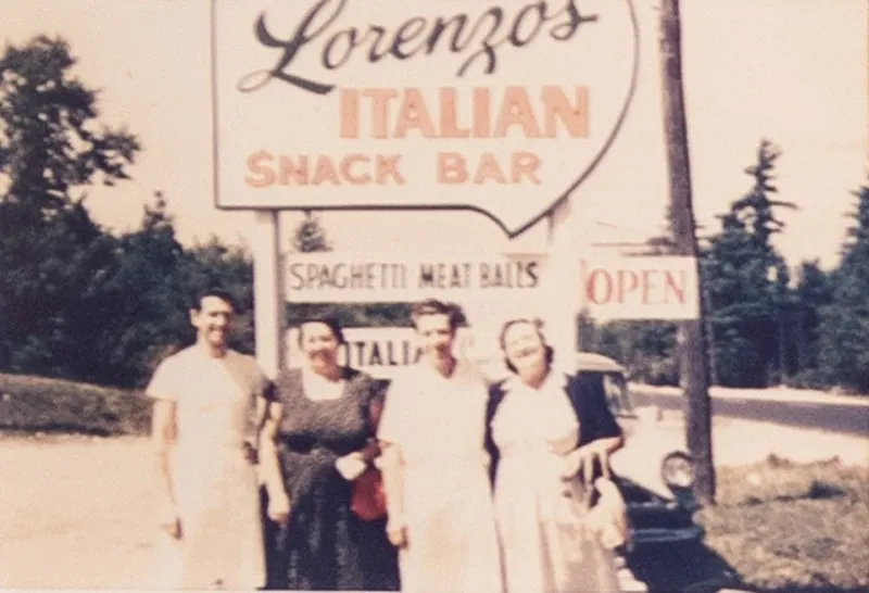 Lorenzo’s in 1958: Lorenzo’s Italian Snack Bar